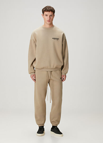 Tan Waist Cord Jogger Sweatpants