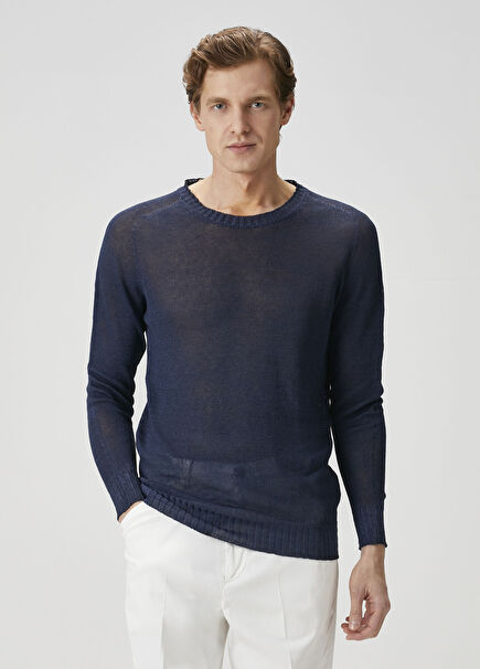 Lacivert Keten Triko