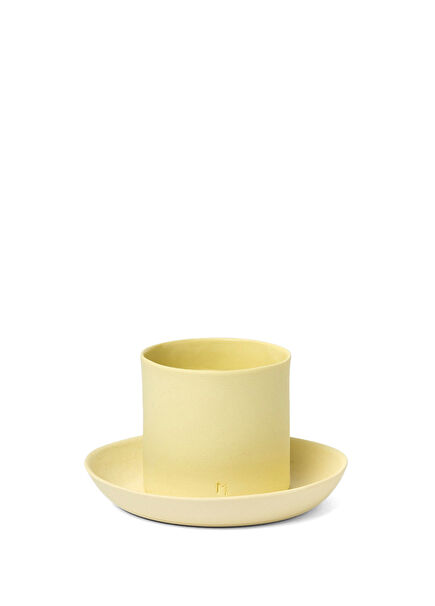 Lemon Porcelain Espresso Cup and Saucer