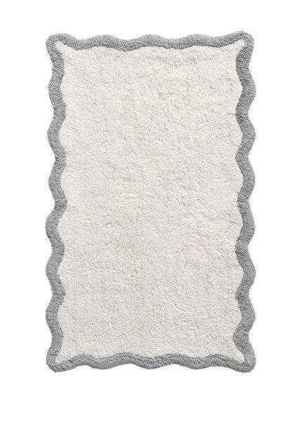 Scallop Bambu Gri Tekli Banyo Paspası 60 x 100