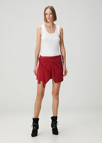Berenice Red Mini Skirt