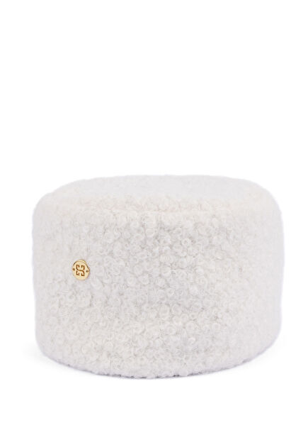 Cream Marshmellow Beyaz Kadın Kalpak Şapka