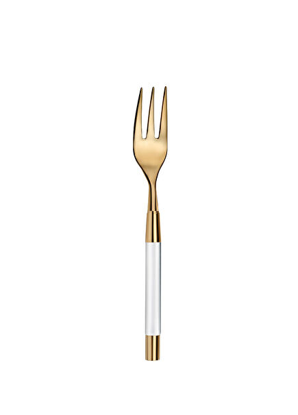 Zoe Transparent Gold Small Dessert Fork