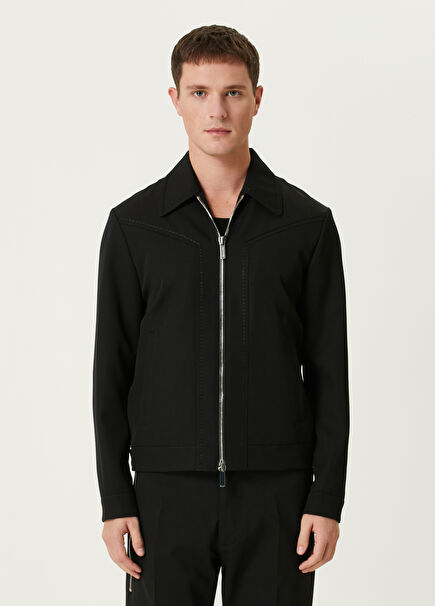 Chic Motley Black Wool Jacket