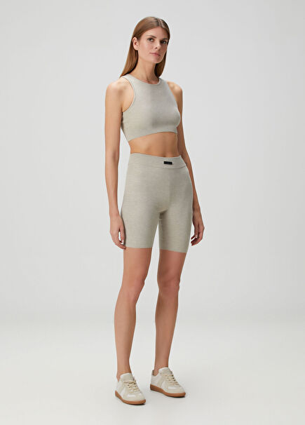 Ribbed Biker Leggings