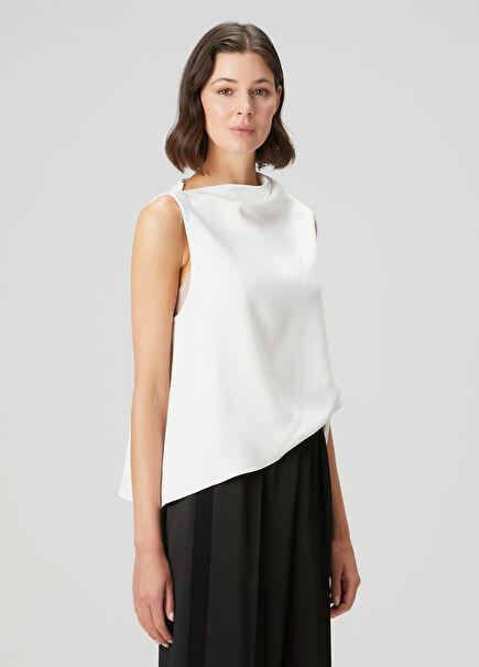 Off-White Draped Blouse