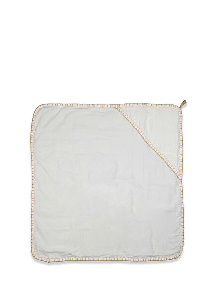 Hooded Ecru Bath Towel 75x75 cm