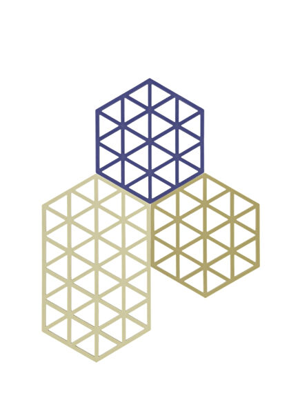 Triangles Renkli Silikon 3'lü Nihale Seti