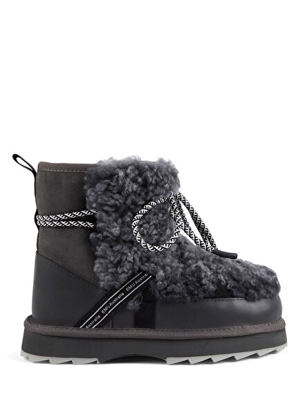 Blurred Teddy Grey Women's Boots