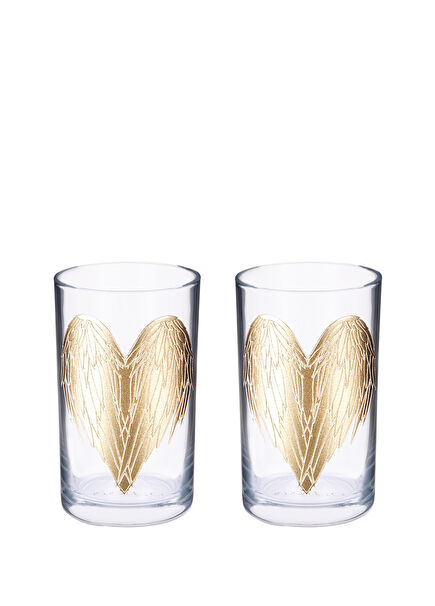 Kanat Cam 2li Kahve Yanı Bardak Seti