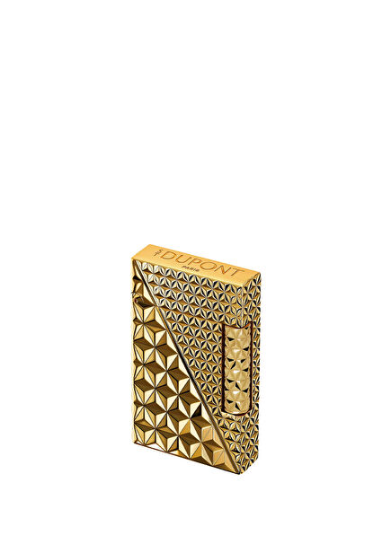 S.Ligne 2 Double Fire X Gold Plated Brass Lighter 16646
