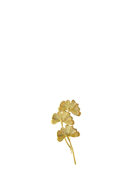 Ginko Branches 22K Gold Plated Women's Brooch