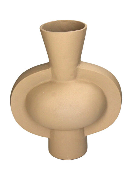 Beige Geometric Shaped Vase