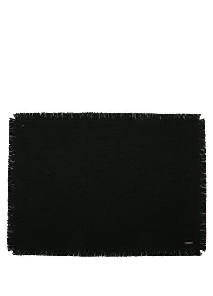Black 2-Piece Linen Placemat Set