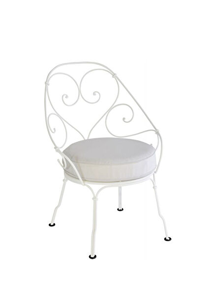 1900 Convertible White Metal Chair
