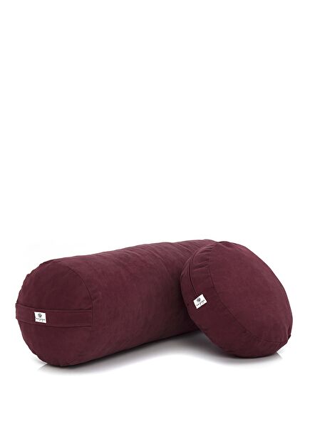 Plum Bolster and Meditation Cushion