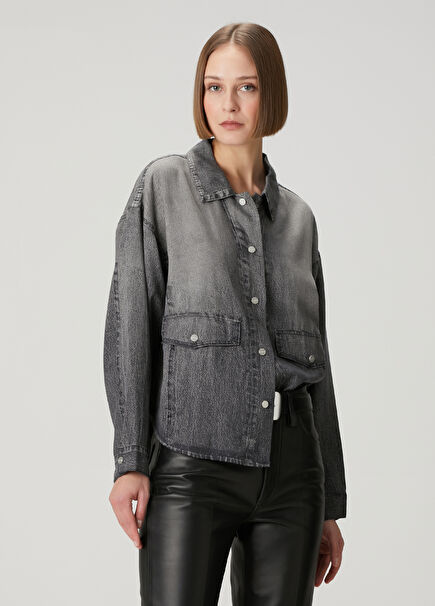 Hettie Gri Denim Ceket