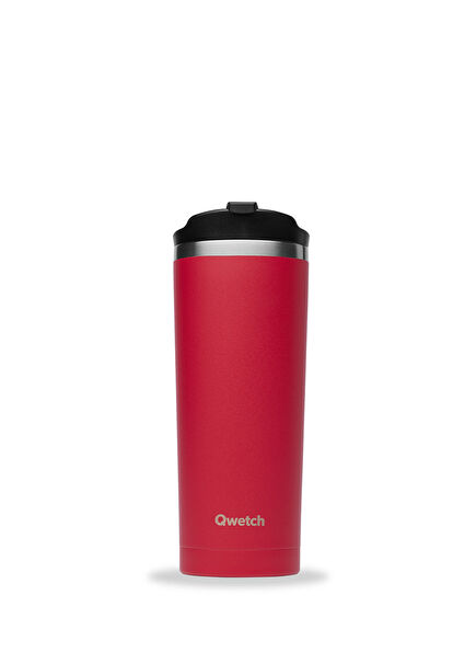 QM6097 Heat Insulated Red Thermos Mug 470 ml