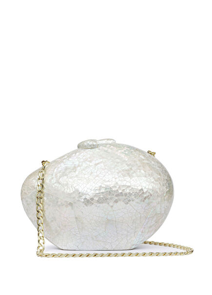 Kaı White Mother Of Pearl Kadın El Çantası