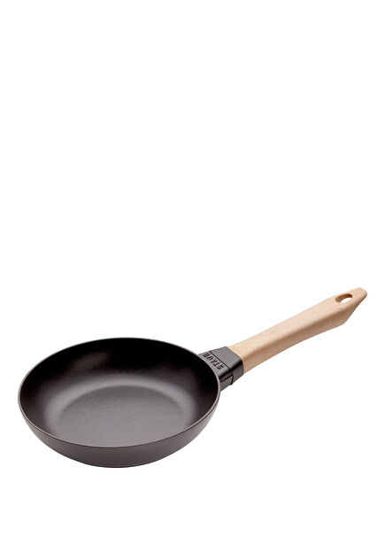 Wooden Handle Cast Iron Frying Pan 20 cm