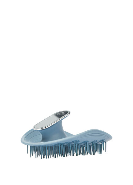 Mirror Blue White Gold Hair Brush
