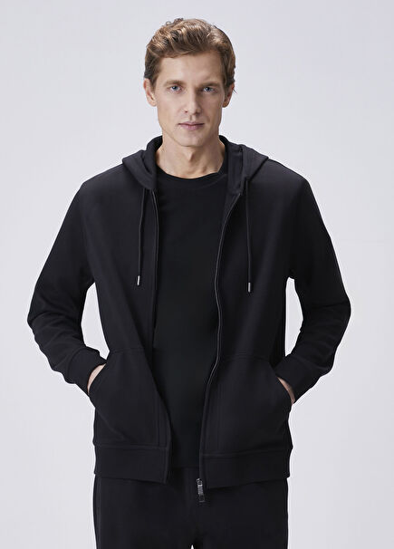 Black Hooded Sweatshirt