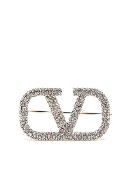 Vlogo Silver Women's Brooch