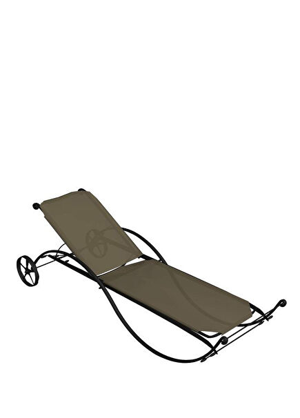 Unopiu Aurora Graphite Brown Iron Sun Lounger