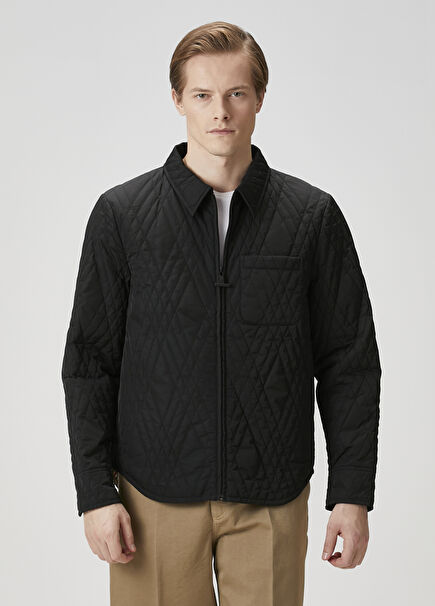 Black Quilted Coat