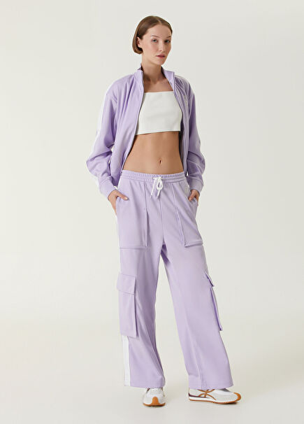 Lilac Cargo Sweatpants