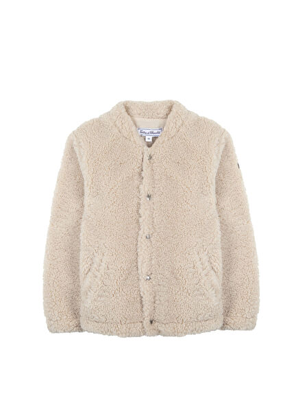 Bej Muflonlu Erkek Çocuk Mont