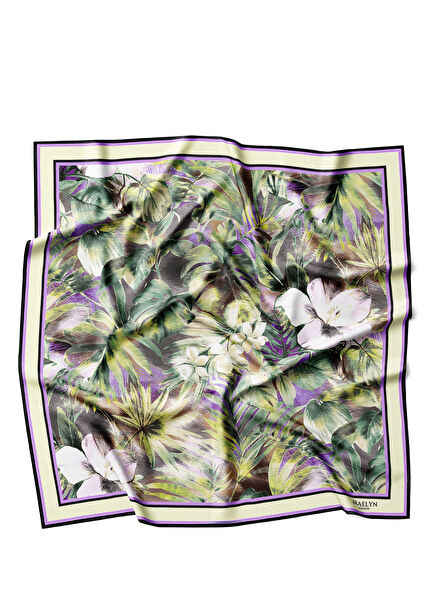 Selva Grace Twill Desenli İpek Kadın Eşarp 