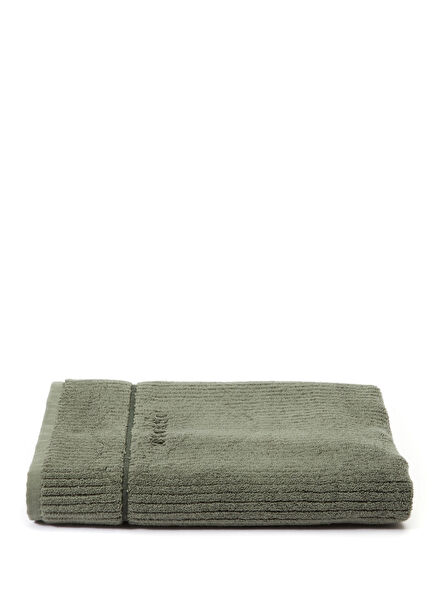 Dark Green Logo Embroidered Face Towel