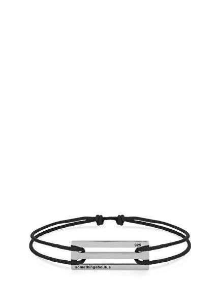 Double Punched 925 Ayar Gümüş Erkek Bileklik