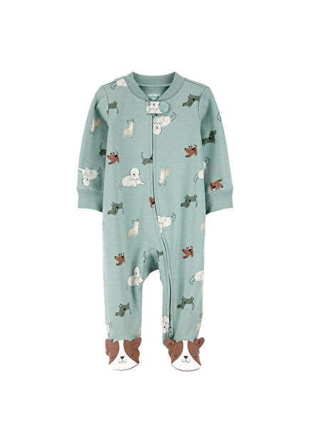 Printed Green Baby Boy Sleeping Bag