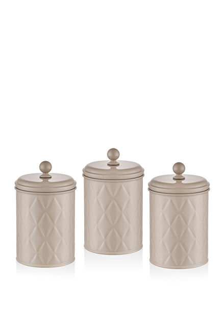 Prisma Caramel Galvanized Tea Sugar Coffee Jar