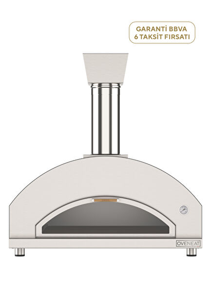 Quintetto Gri Çelik Odun Ateşli Pizza Fırını