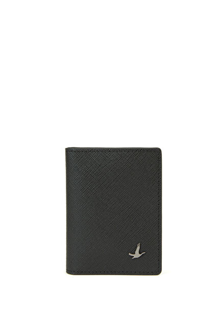 Black Men's Leather Card Holder