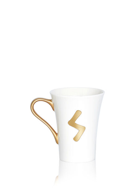 Sowilo Beyaz Porselen Kupa