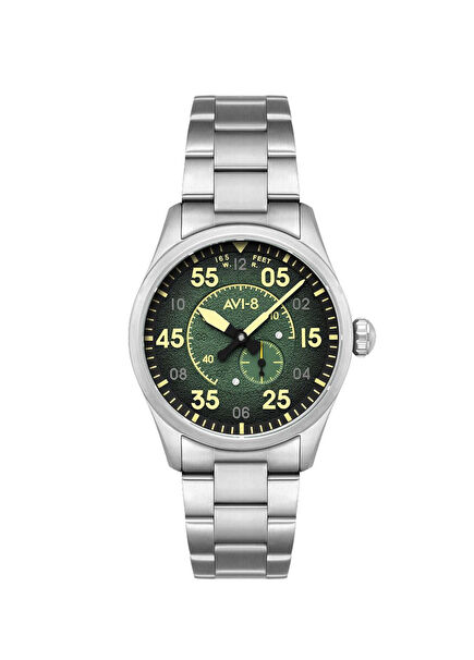 Spitfire Type 300 AV-4147-22 Citizen Miyota 8245 Gümüş Çelik Erkek Kol Saati
