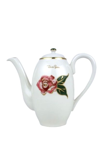 Patrizia Gucci Rose Desenli Porselen Kahve Potu