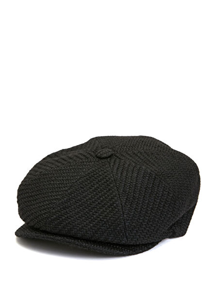Black Mens Wool Hat