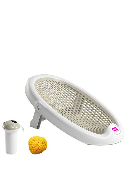 Jelly Gri Küvet Aparatı, Splash Bebek Duşu, Doğal Banyo Süngeri No.10 