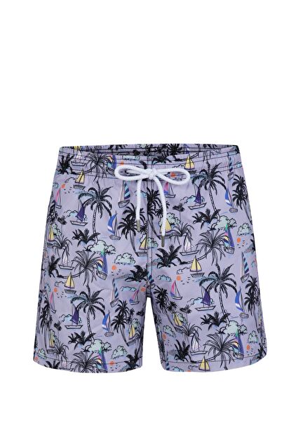 Lanny Lilac Patterned Sea Shorts