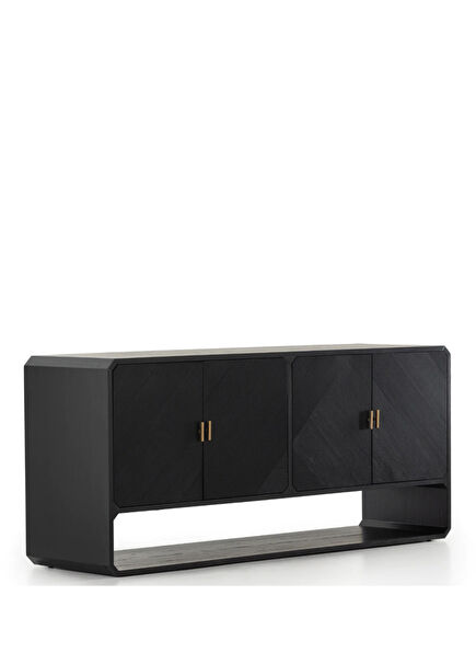 Gabriella Black Wooden Console