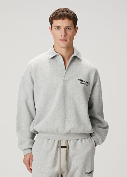 Light Grey Polo Sweatshirt