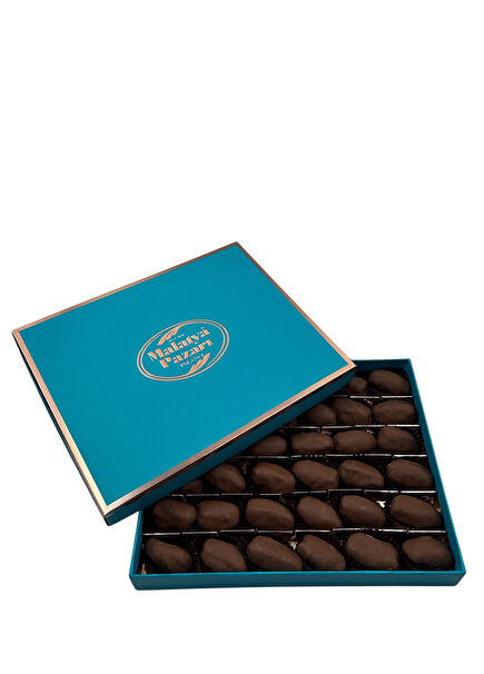 Turkuaz Kutulu Çikolata Kaplı Hurma 1000 gr