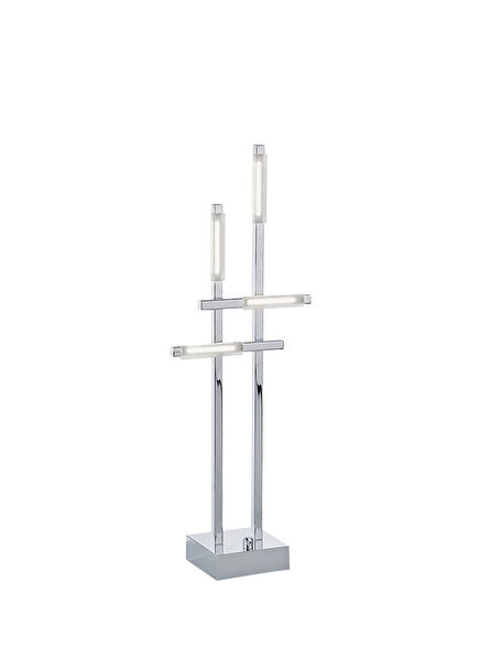 Naire Bright Chrome Steel LED Desk Lamp
