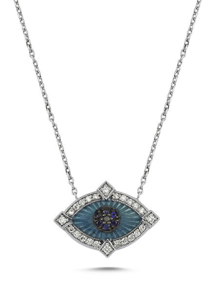 Guardian Eye-Shaped Women's Gold Necklace
