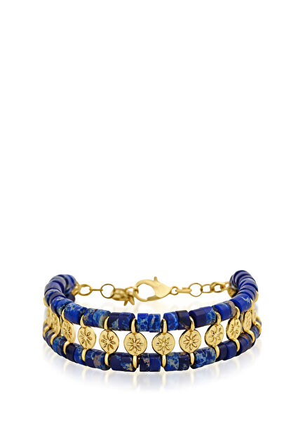 Greco Lapis Detaylı Kadın Altın Bileklik